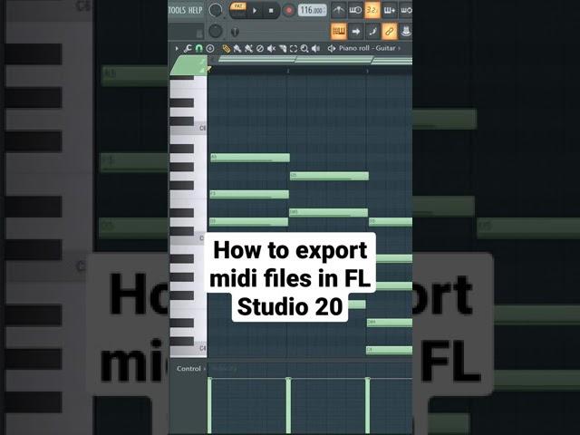 How to Export MIDI files in FL Studio