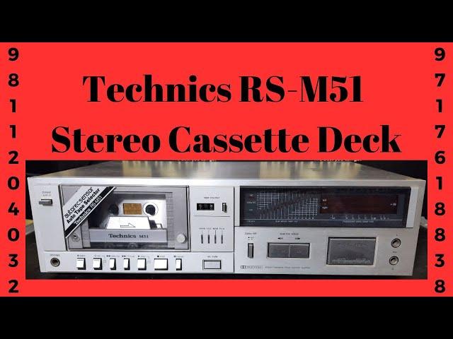 Technics RS-M51 Stereo Cassette Deck  How Use Price And Connection IN HINDI 9811204032 / 9717618838