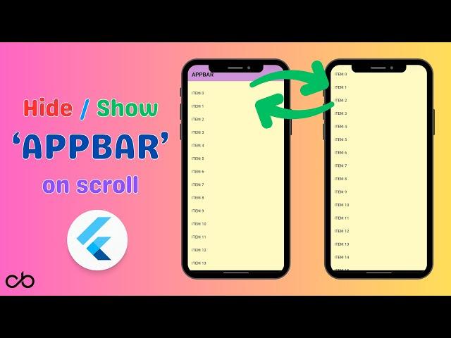 How to Hide and Show AppBar on Scroll in Flutter