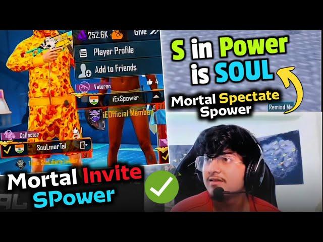 Mortal Invite Spower in SOUL at 12  Mortal Shocked by Spower Gameplay 