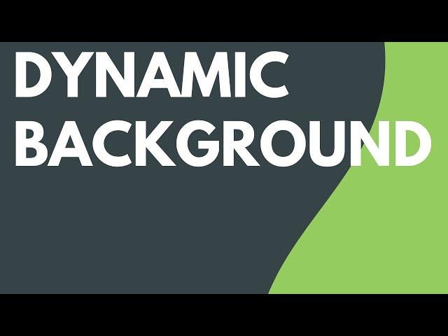 Add a Dynamic Background in Camtasia