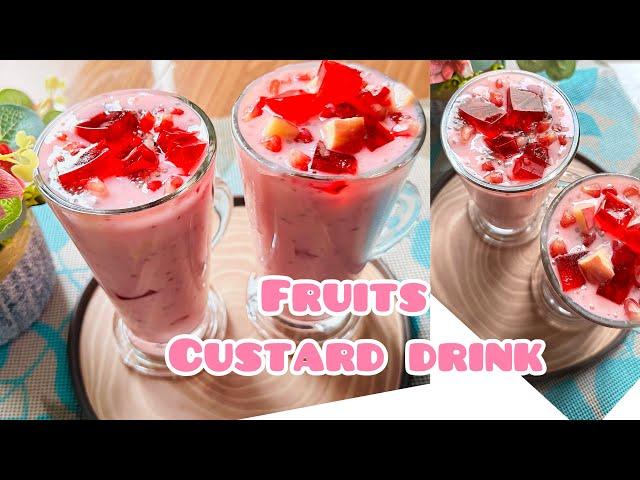 Fruit custard drink | Iftar drink | custard sarbath | Ramadan recipes | summer drinks