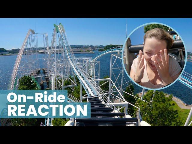 This Obscure Japanese Roller Coaster Surprised Us! Our First Time on Surf Coaster Leviathan!