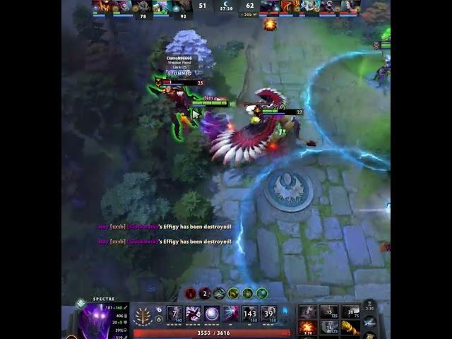 Level 2 Spectre in 60 Seconds Easy 3152 Golds #dota2 #Rampage #Dota2gameplay