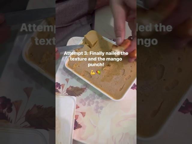 We got there eventually… mango ice cream mission: accomplished