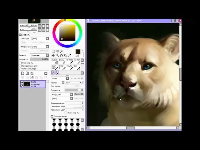 speed painting tiger by SanDra 2018