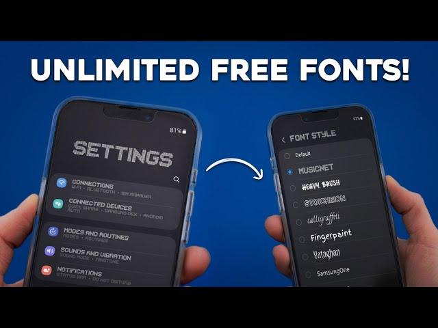 Easily install ANY FONT for FREE on Android! (NO ROOT)