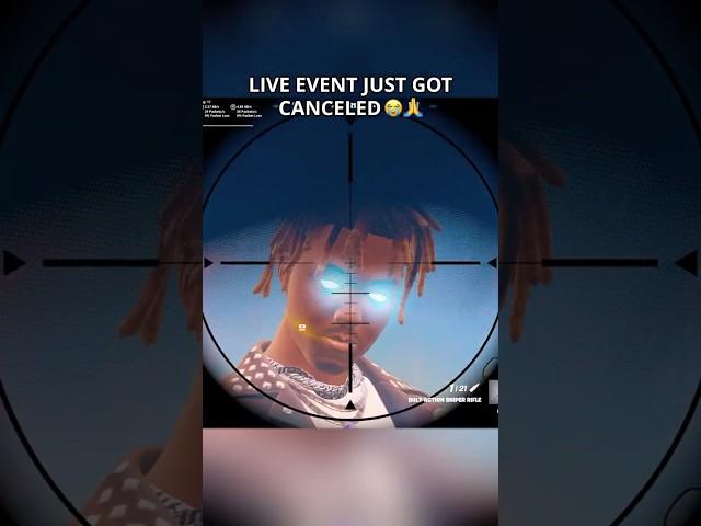 Juice Wrld Concert just got Canceled.. #fortnite #foryou #fyp #shortsfeed