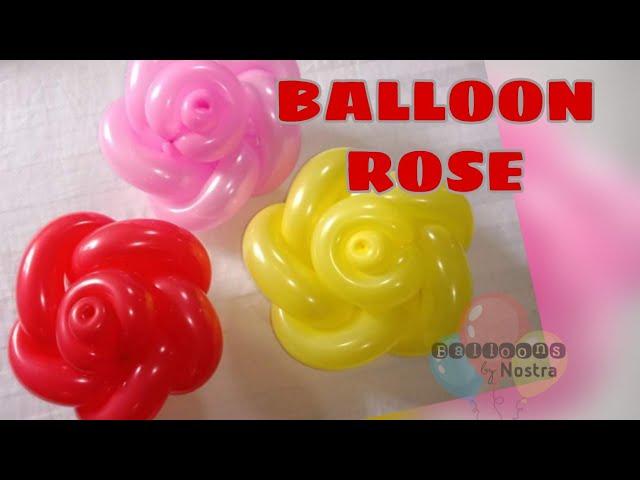 How to make Balloon Rose using 2 pcs. 260Q long balloons