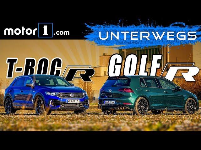 VW Golf R vs. VW T-Roc R | UNTERWEGS mit Daniel Hohmeyer