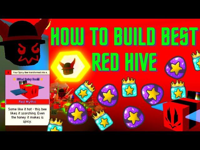 Bee Swarm Simulator - How To Build The BEST Red Hive