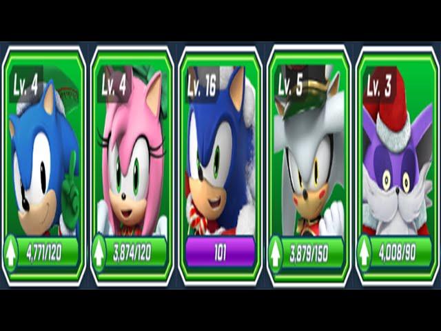 Sonic Forces Mobile - All Christmas Characters Battle: Elf, Santa, Snowdirft, Jingle, Nutcracker