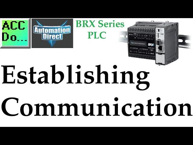 BRX Do-More PLC Establishing Communication