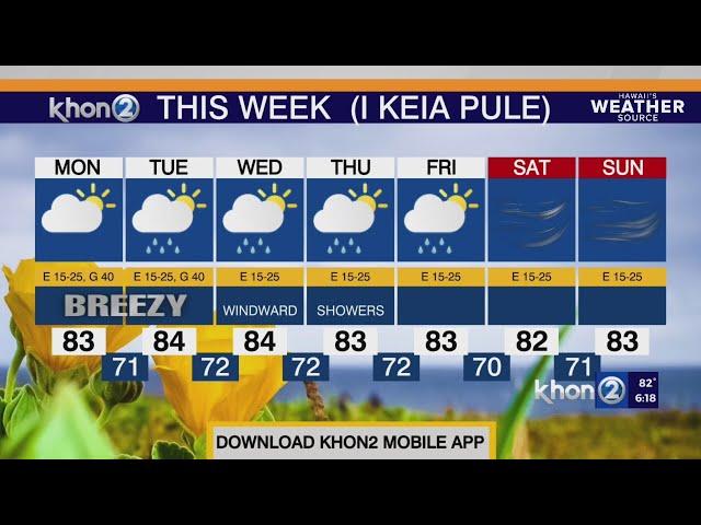 Trade winds to strengthen to breezy conditions