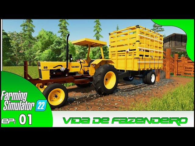 NOVA SERIE! VIDA DE FAZENDEIRO | FARMING SIMULATOR 22 #01