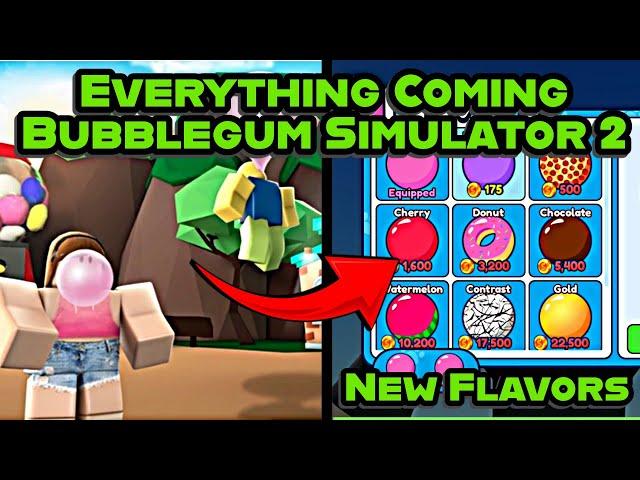  EVERYTHING COMING THIS NEW BUBBLEGUM SIMULATOR 2 (ALL THE LEAKS SO FAR)