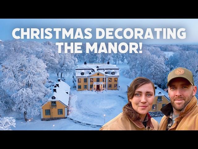 Scandinavian Manor Christmas: Decorating for a Winter Wonderland!