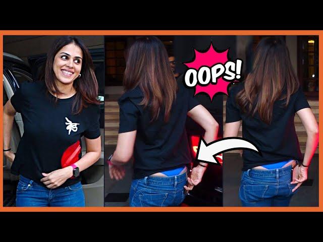 Genelia D'souza OOPS Moment Captured On Camera | Watch Video !!