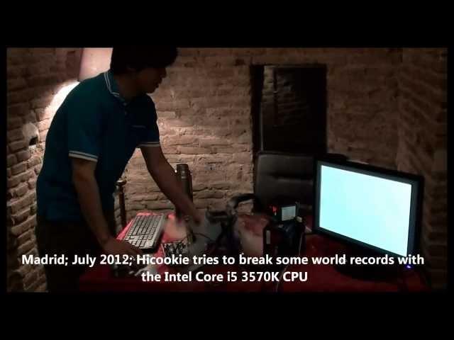 Hicookie in action: Intel Core i5 3570K frequency world record