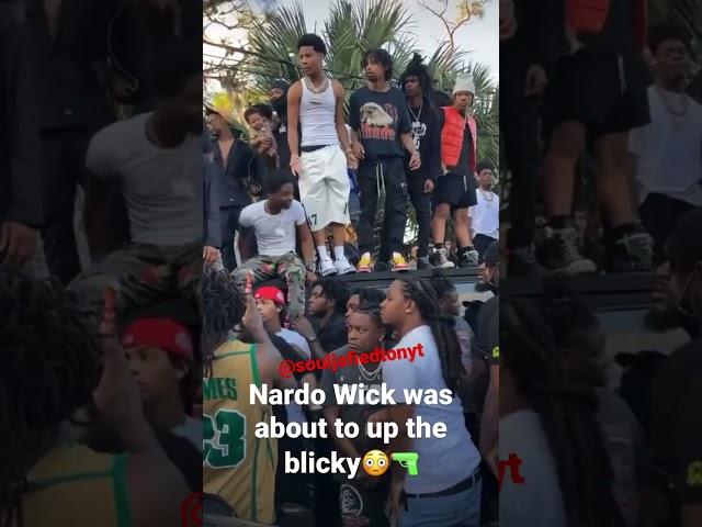 Nardo Wick about to up the blicky                                 #nardowick #duvalcounty #fyp