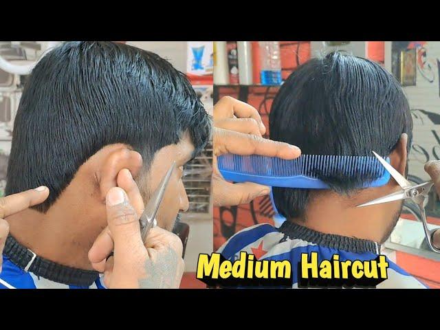 Medium Hair Cutting  Step By Step Full Tutorial 2023 / Sahil Barber