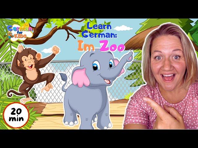 Zoo Animals in German | German for Kids | Learn German with Frau Collett