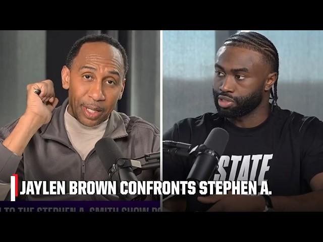 Jaylen Brown confronts Stephen A. over his 'unnamed source' from First Take | Stephen A. Smith Show