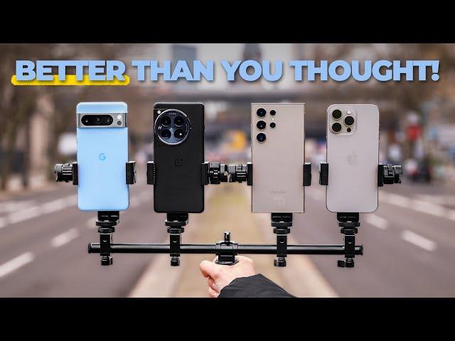 OnePlus 12 vs Galaxy S24 Ultra vs iPhone 15 Pro Max vs Pixel 8 Pro - Camera Comparison Test!