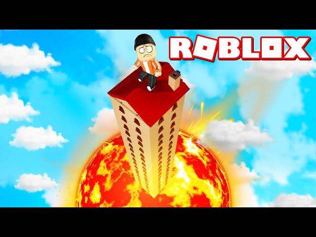 100 Story Floor Is Lava House Challenge! | Roblox