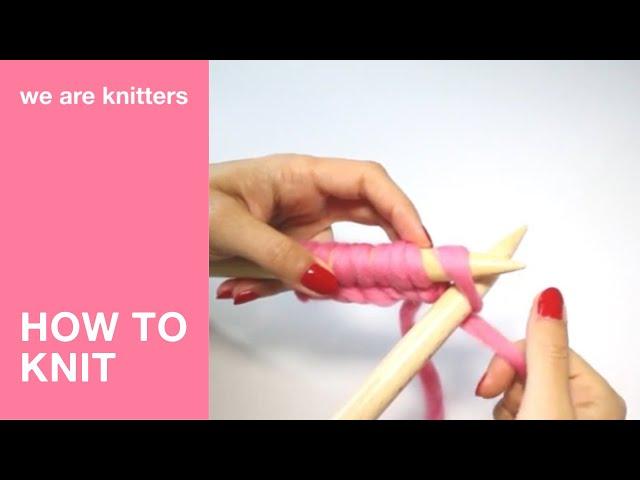 Learn to knit: How to knit / garter stitch | WAK