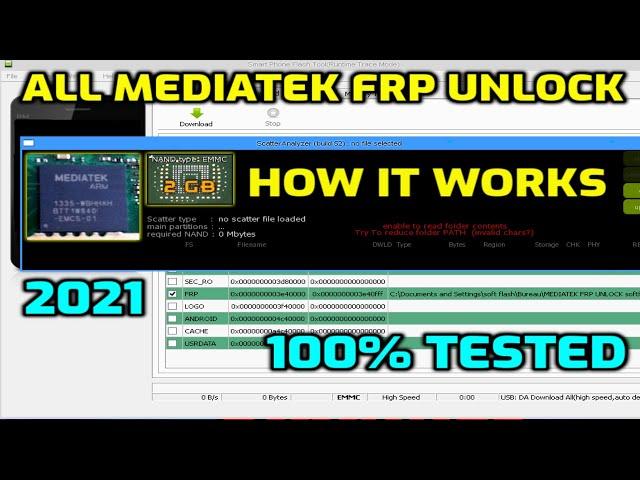 ALL MTK frp Bypass | frp scatter file |mtk factory reset tool | Explain how it works