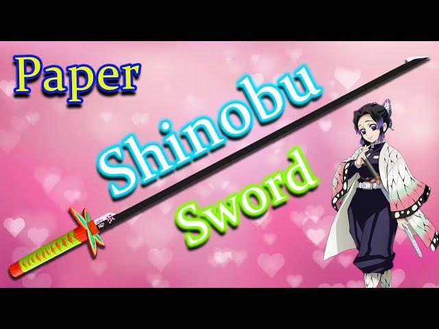 How to Make a Paper Sword With Cover - Demon Slayer Shinobu Kochou Sword