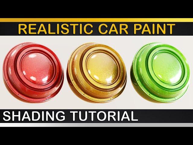 V-Ray | Realistic CARPAINT Shader | In Depth Render Theory, Setup and Final Rendering