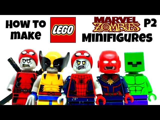 How To Build LEGO Marvel Zombies Minifigures! (Part 2)