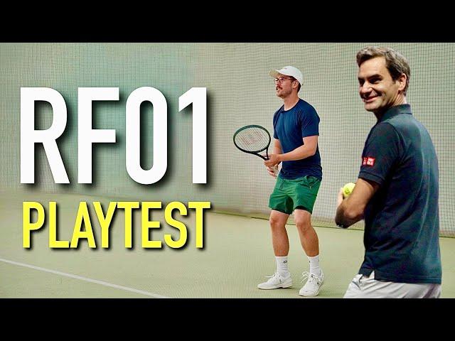 Testing Roger Federer's NEW RF01 Racket #tennis