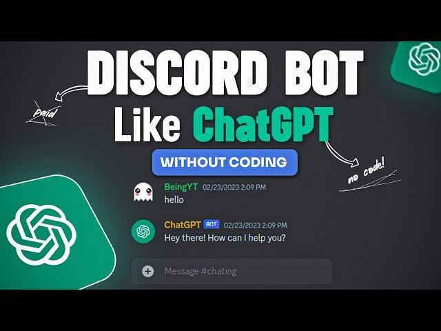 Create a Discord Bot Like ChatGPT Without Any Coding - Easiest Way!