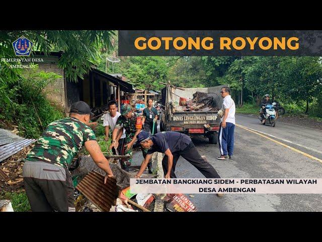 Kegiatan Gotong Royong Pemerintah Desa Ambengan