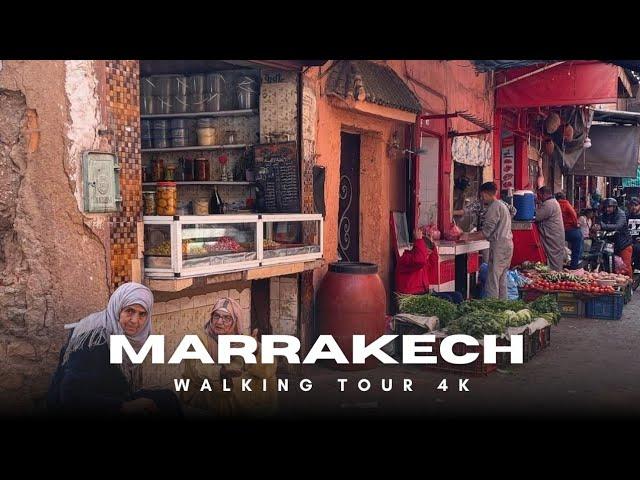 MARRAKECH, MOROCCO  | WALKING TOUR 4K | MoroccoTravel Guide (2025) | Amodo Walking Tour