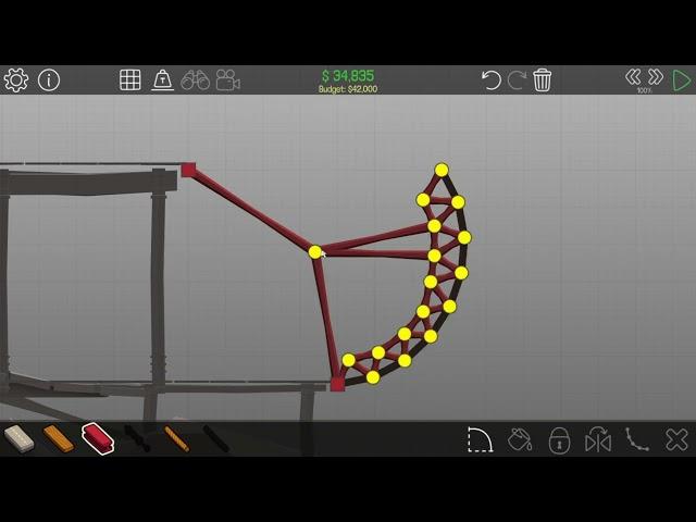 Loop Back | 3-1 Snow Drift | Unbreaking Under-budget Solution | Poly Bridge