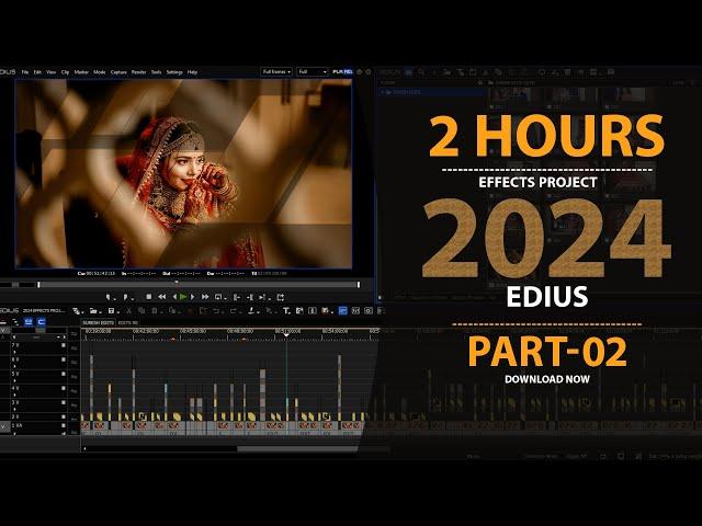 दो घंटे का पोज़ेक्ट | EDIUS WEDDING EFFECT PROJECT FREE DOWNLOAD HARE | SURESH EDITS