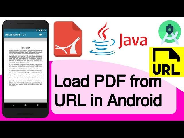 How to Load PDF from URL in Android | Android Studio Tutorial | Barteksc pdf viewer