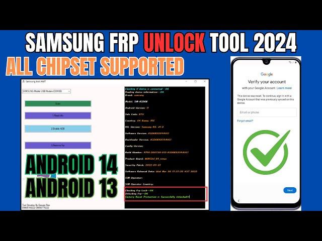 FinallyAll Samsung FRP Bypass 2024 Android 14,13,12 Latest Security | Samsung Adb Enable Tool 2024