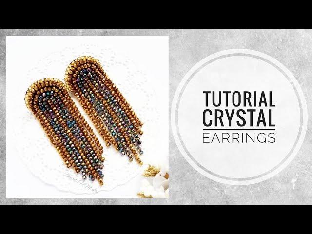 #МК - Серьги из хрусталя | #Tutorial - Crystal earrings