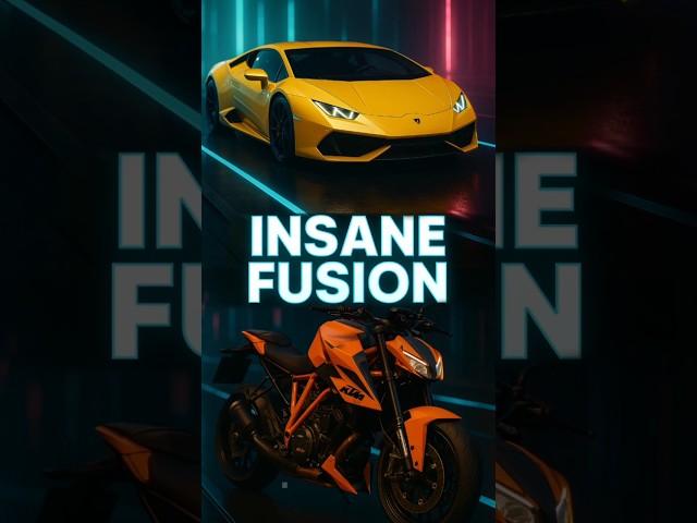 KTM + Lamborghini = The Ultimate AI Hyperbike-Car Fusion! ️ | #Shorts #AI