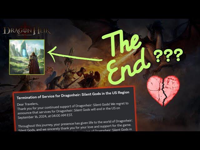 My Final Thought On Dragonheir Silent Gods...US Region Shutting Down... Is The Game Dead?