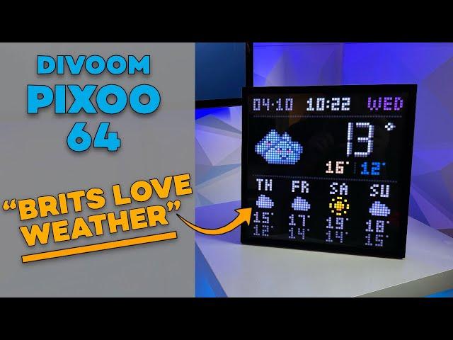 Divoom Pixoo 64 64x64 Pixel Art LED Display Social Media Counter