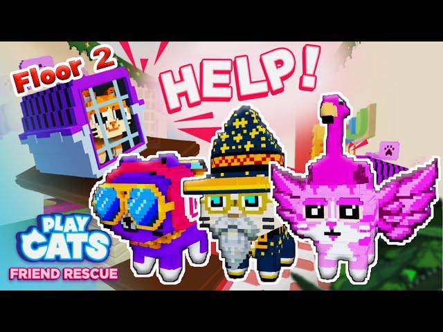 [NEW] СПАСЛА ВСЕХ! 60 КОТЯТ на 2 этаже PLAY CATS MORPHS FRIEND RESCUE FLOOR 2, GLITCH MORPHS