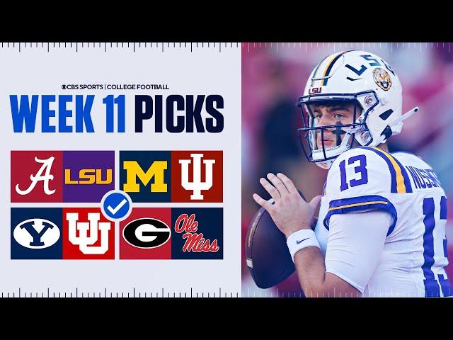 Picks for EVERY Top 25 game in College Football [Full Week 11 Predictions]