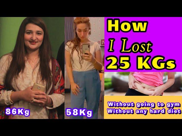 My Weight Loss Journey from 86kg to 58kg~Lose  Belly Fat In 7Days At Home~Diet Plan to lose weight