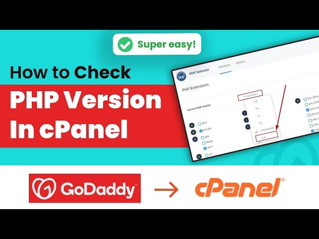 How to check php version in cPanel GoDaddy 2024 | Initial Solution